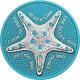 Cook Islands 2019 1$ Silver Star Starfish Space Blue 1 Oz Silver Coin