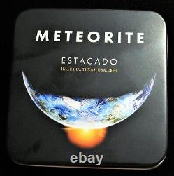 Cook Islands 2019 Estacado Meteorite, $2 Titanium Silver with Box, Certificate