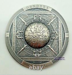 Cook Islands 2020 Archeogy and Symbolism Dendera Zodiac Silver Coin