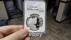 Cook Islands 2020 Statue of Liberty Flowing Hair Silver Dollar PF PR 70 NGC