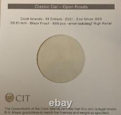 Cook Islands 2021 10 Dollar Classic Car Mintage of 999 Coins SKU JAN24065