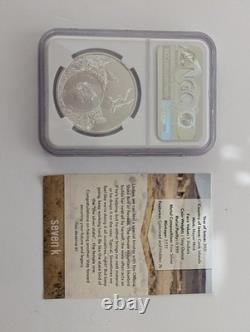 Cook Islands 2021 Nevada Mountain Bluebird 1 oz Silver MS 70 NGC Coin