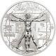 Cook Islands 2021 X-Ray Vitruvian Man $5 silver coin 1 oz