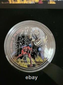 Cook Islands 2022 5$ IRON MAIDEN-The Number Of The Beast 1 Oz silver coin