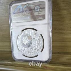 Cook Islands 2022 $5 U. S. State Animal Nebraska Meadowlark MS70 NGC