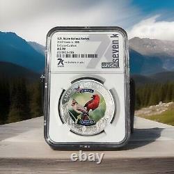 Cook Islands 2022 State Animal Series Indiana Cardinal Ngc Ms70 7k Metals