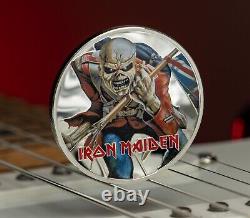 Cook Islands 2023 Silver 1 oz coin Iron Maiden Eddie The Trooper