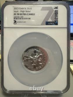 Cook Islands 2023 Vault $20 3oz. 999 Silver Proof High Relief NGC PF70 UC