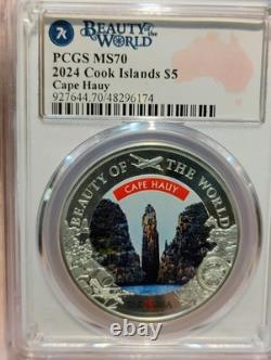 Cook Islands 2024 $5 Silver Cape Hauy Pcgs Ms70