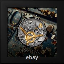 Cook Islands 2025 $20 AVIATION Steampunk 3 oz Silver Coin