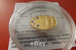 Cook Islands 25 Dollars Gold (4g. 99999) PP 2006 Papstbesuch in Bayern
