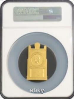 Cook Islands 3 Oz Gold-gilded. 999 Fine Silver Zeus, Father of the Gods NGC MS70