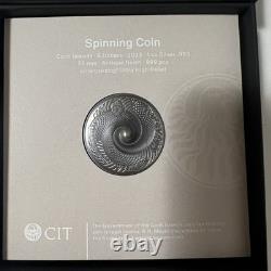 Cook Islands 5 Dollar Spinning Coin 1 Oz 999 Silver Rare