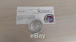 Cook Islands 5 Dollars 2010 Silver The HAH 280 Meteorite +COA! EXTREMELY RARE