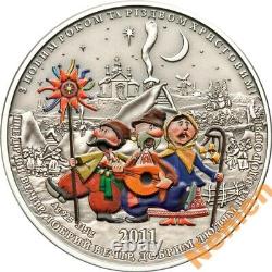 Cook Islands, 5 Dollars Dear Godmother, 1 Oz silver coin 2010 +ukr. X-mas 2011