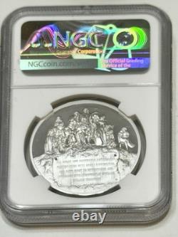 Cook Islands $5 NGC PL 69 Silver mayflower Voyage 400th Anniversary Signed