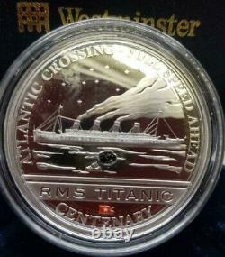 Cook Islands $5 Silver Proof R. M. S. Titanic Coin With Authentic Coal Insert