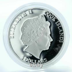Cook Islands 5 dollars Andreevskaya Church proof silver coin 2009