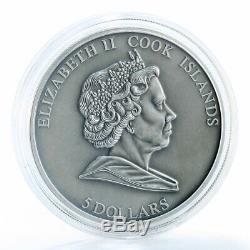 Cook Islands 5 dollars Merry Christmas and Happy New Year 2011 Silver Proof