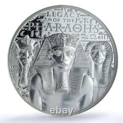 Cook Islands 5 dollars Pharaohs Legacy Giza Pyramids PF 70 NGC silver coin 2022