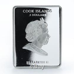 Cook Islands 5 dollars Russian Icons Virgin of Kazan silver proof 2009