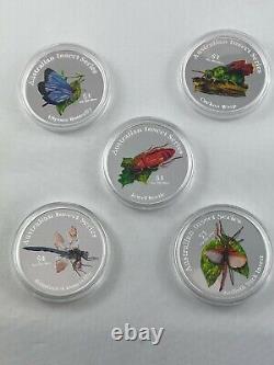 Cook Islands Coloured Australian Insect Series 99.9% Fine Silver Perth Mint