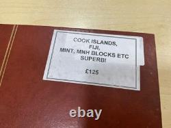 Cook Islands Fiji mint blocks + mint & used a5