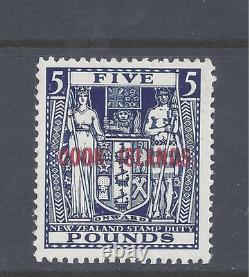 Cook Islands Gvi 1950 £5 Indigo-blue Wmk. Upright Mint Never Hinged Sg 136