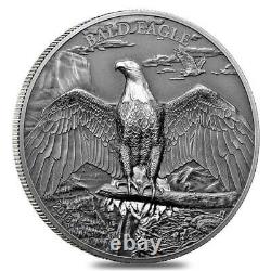 Cook Islands, High Relief Bald Eagle (2018) 1oz silver coin