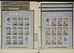 Cook Islands Mint NH Stamp Collection in Mounts on Stock Pages