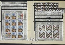 Cook Islands Mint NH Stamp Collection in Mounts on Stock Pages