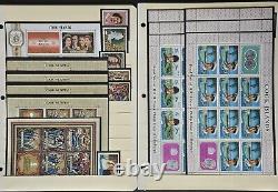 Cook Islands Mint NH Stamp Collection in Mounts on Stock Pages