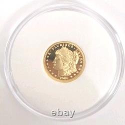Cook Islands Morgan Dollar Gold Coin 1/10 oz of. 24 Gold 2025