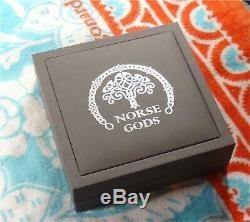 Cook Islands Norse Gods FREYR 2 oz. 999 Silver Antiqued Coin COA Ebay Bux