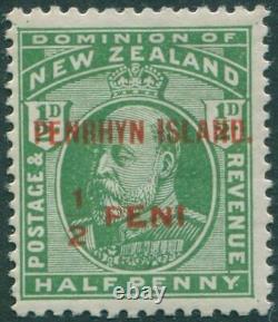 Cook Islands Penrhyn 1914 SG19b ½d green KEVII no stop after PENI MLH