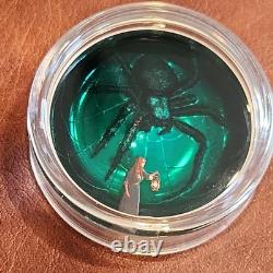 Cook Islands Phobias Arachnophobia 2025 10 Dollar 2 oz. 9999 Silver Proof Coin