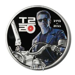Cook Islands Terminator 2 Judgement Day 3 Coins 2011 Proof Silver Crowns CPU Chi