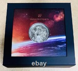 Cook Islands VINALES METEORITE 1oz. ULTRA HIGH RELIEF $5 Proof Silver Coin 2020