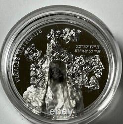 Cook Islands VINALES METEORITE 1oz. ULTRA HIGH RELIEF $5 Proof Silver Coin 2020
