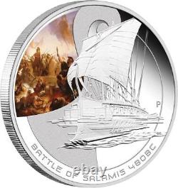 Cook Islands WAR SHIPS FAMOUS NAVAL BATTLES Set of 5 Silver Proof Coins