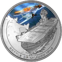 Cook Islands WAR SHIPS FAMOUS NAVAL BATTLES Set of 5 Silver Proof Coins