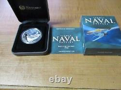 Cook Islands WAR SHIPS FAMOUS NAVAL BATTLES Set of 5 Silver Proof Coins