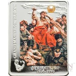 Cook Islands WERNYHORA JAN MATEJKO MASTERPIECES ART $5 Silver Coin 2009 Pearl