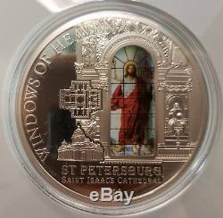 Cook Islands Windows of Heaven 2012 Saint Issac's Cathedral $10 Silver Coin