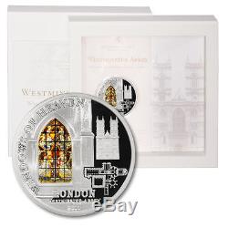 Cook Islands Windows of Heaven Westminster Abbey $10 2011 Silver Coin Mint Case