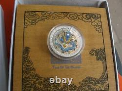 Cook Islands Year of the Dragon Colorized Silver 1 Oz 2012 year