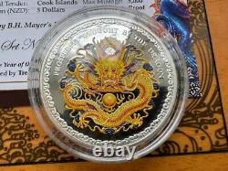 Cook Islands Year of the Dragon prosperity Silver coin 1 Oz 2012 year