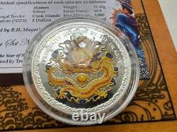 Cook Islands Year of the Dragon prosperity Silver coin 1 Oz 2012 year