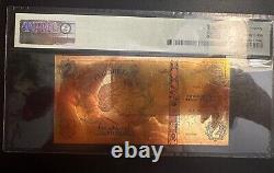 Cook islands banknotes -2 Dollars. 2 Notes In 70 Gem Unc 1/200 Oz 999 Gold Each