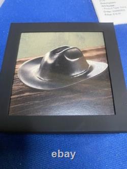 Cowboy Hat 2024 $5 1 oz Silver Antique Finish Coin Cook Island
